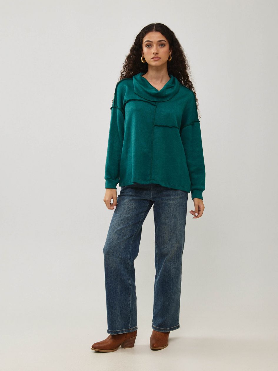 חולצה סריג צווארון